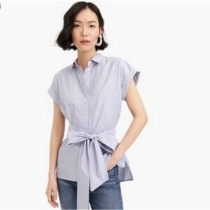 J. Crew Women's Light Blue Button Down Shirt